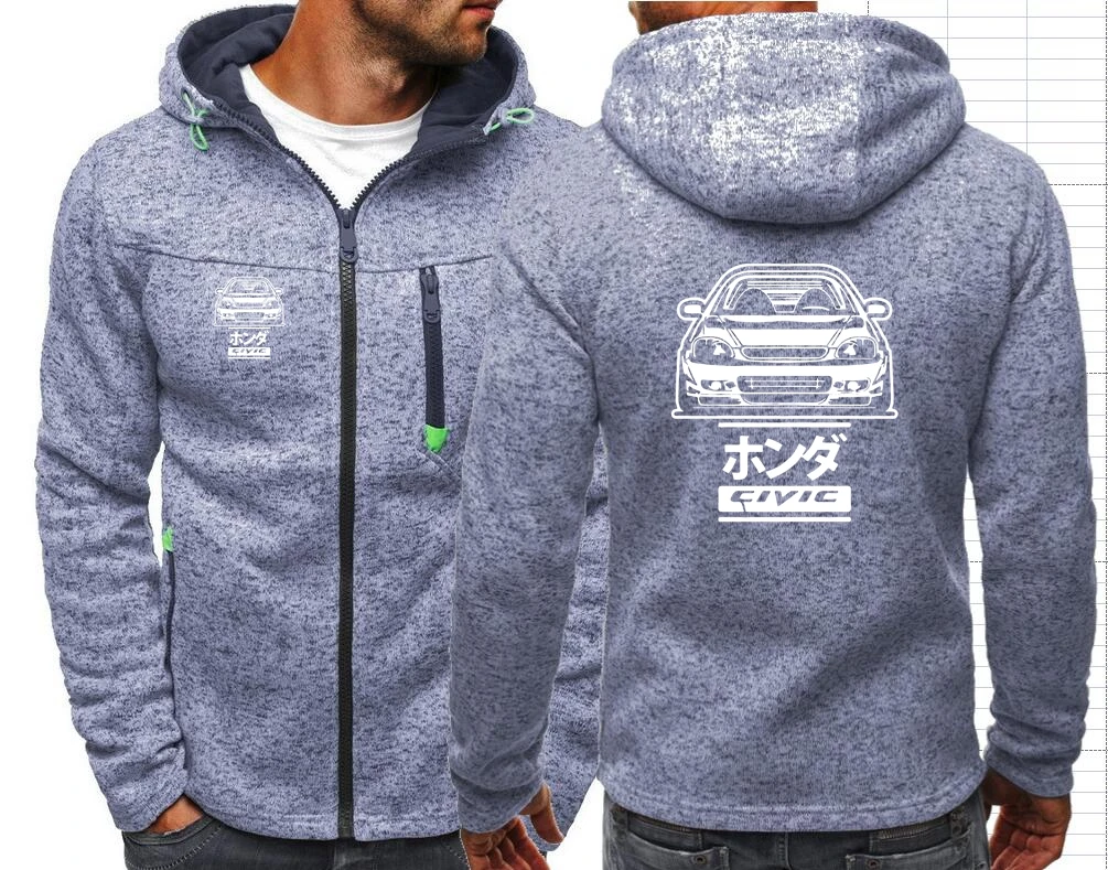 CIVIC 6GEN Men\'s Hoodies Sweatshirts Hondaes TYPE-R 6RD CAR B16 B18 JDM Tide Jacquard Hoodies Jacket F1 Fall Sweatshirts