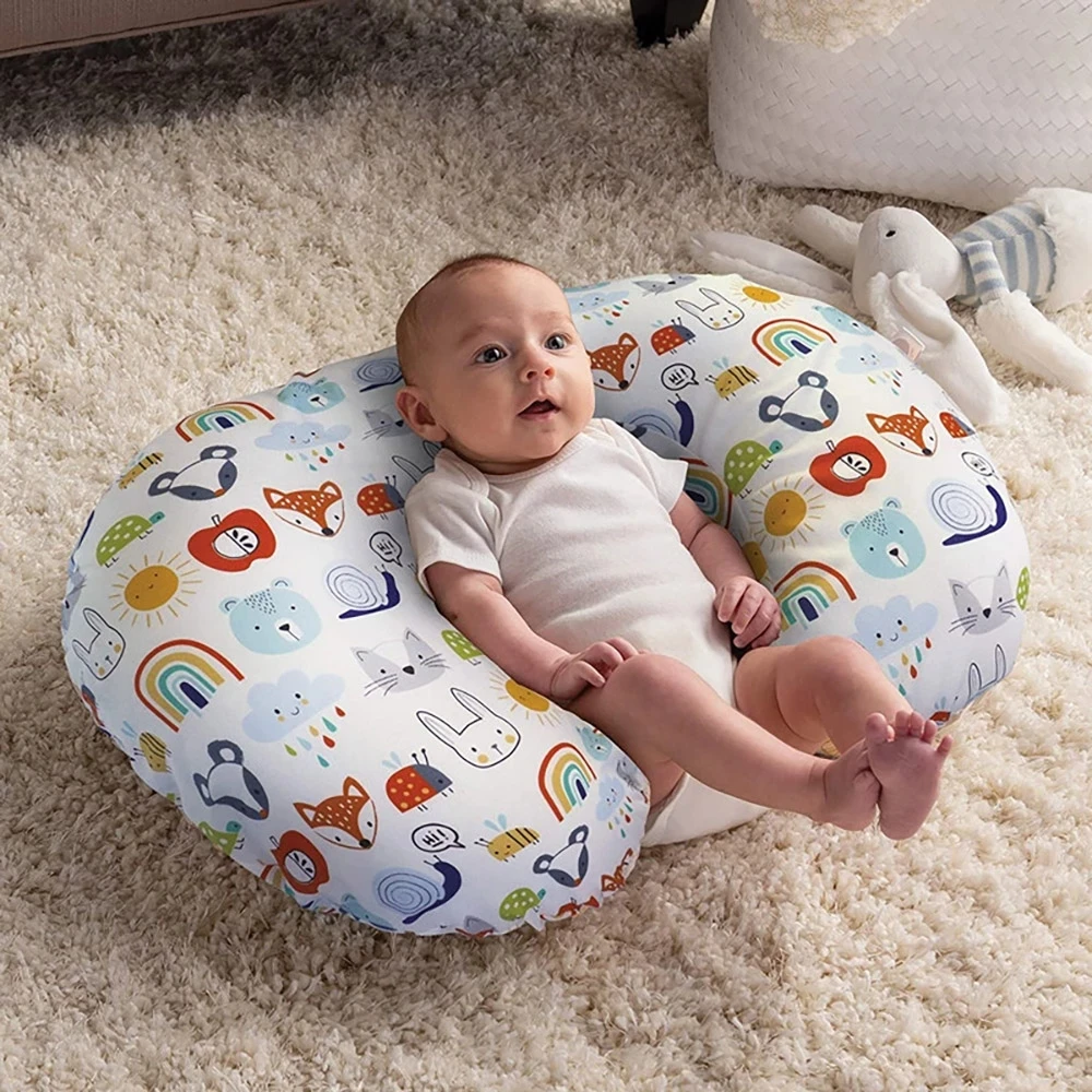 Breastfeeding Pillow Baby Support Pad U-Shaped Removable Nursing Maternity Cushion For Newborn Baby Cartoon Cute Feeding Pillow