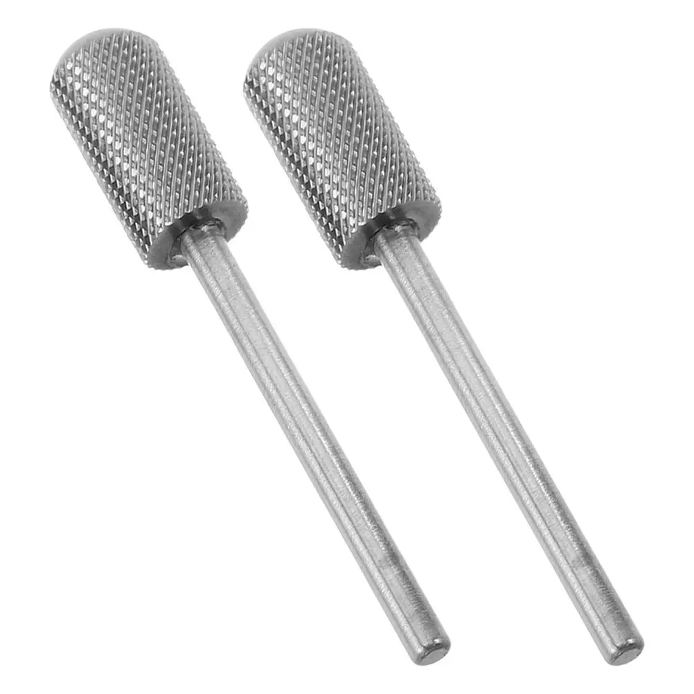 

2Pcs Carbide Tungsten Nail Bits Cylindrical Design for Efficient Dead Skin Removal and Nail Prep Multi-Functional Manicure