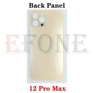 Bilashmart Iphone 12 Pro Max Big hole Back Battery Glass Cover Rear Panel Door Housing Case Repair Parts