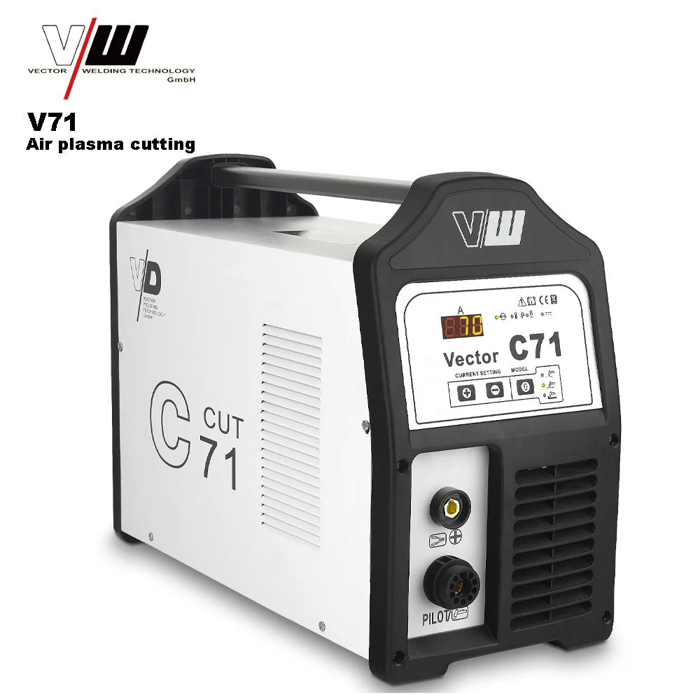 VECTOR Air Plasma Cutting Machine For Metal DIY Engraving And Cutting With IGBT Inverter PWM control Technology Welder C71