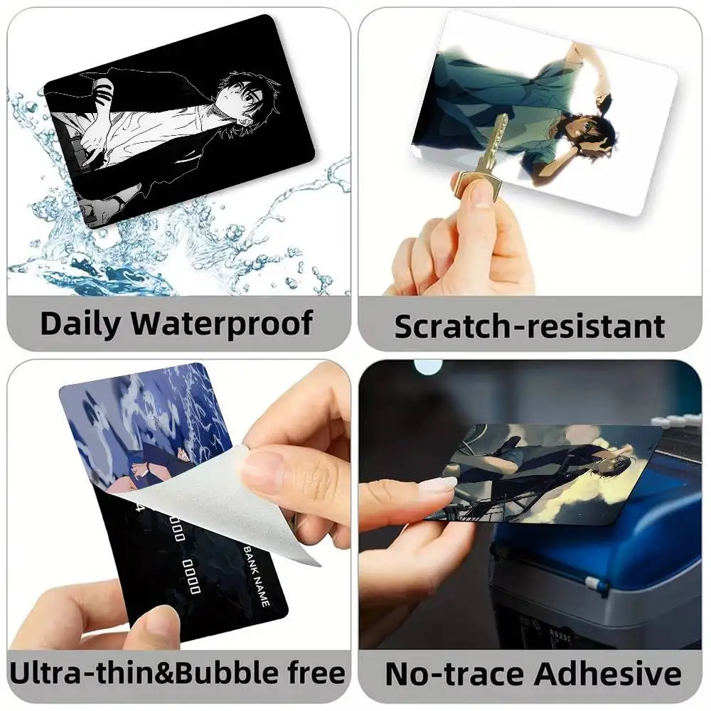 S-Summertime Shinpei Ajiro Credit Card HD Stickers Game Card Decal Small Chip Waterproof Sticker Gift