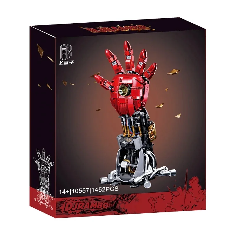 K box 10557 MOC Technical Robotic Arm Building Blocks Bricks Assembling Model DIY Toys for Boys Christmas Gift Set