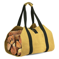 New Oxford Cloth Firewood Tote Bag Waterproof Heavy Duty Log Carrier Wood Carrying Bag with Handles for Outdoor Camping Trip