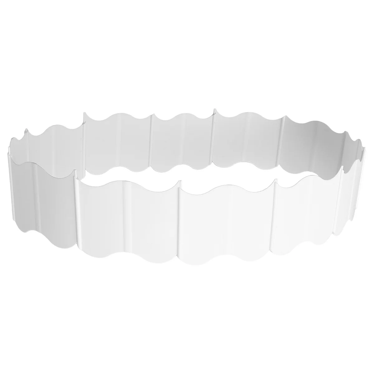 

20pcs Plastic Plug- Garden Mini Diy Landscaping Set Durable Pp Material White Decorative Fence Yard Courtyard Hotel