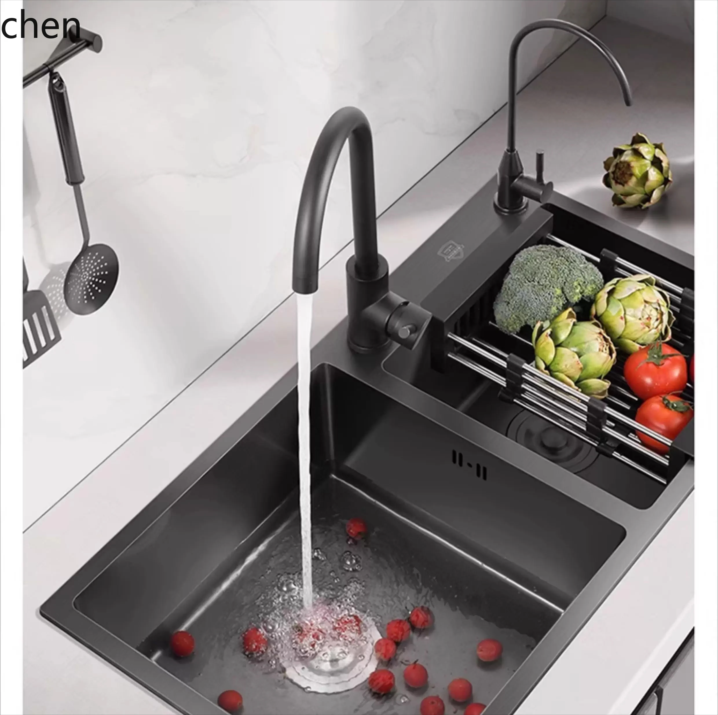 

HXL Kitchen Sink Double Bowl Stainless Steel Dishwashing Basin