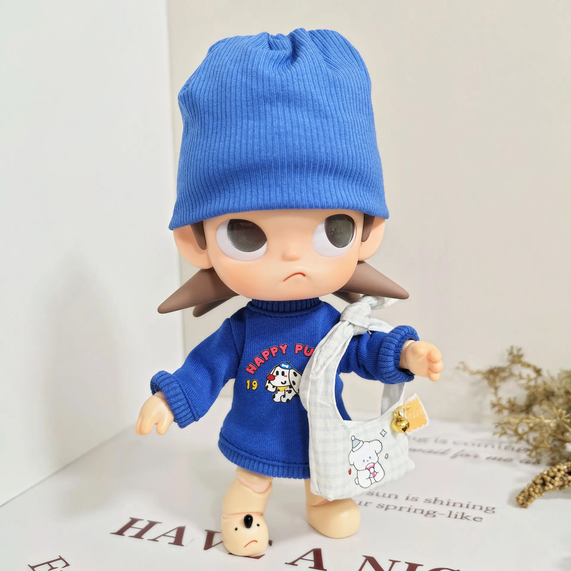 ملابس POPMART 20 سنتيمتر Zsiga ملابس دمى "مكان الخيط" مجموعة قبعات بقلنسوة كرتونية-1/8 ملابس BJD مفصلية لأخت غازي #6