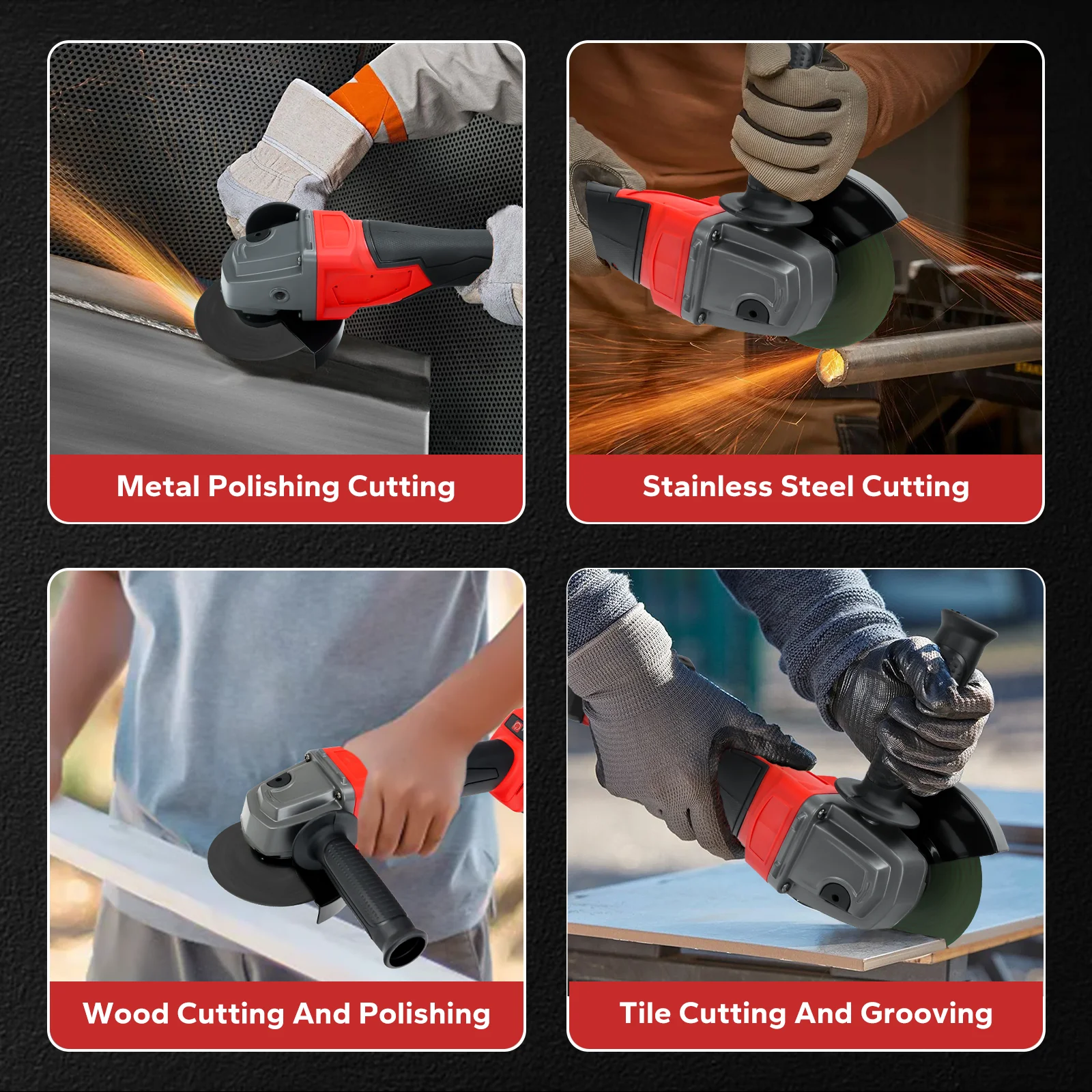 125 مللي متر طاحونة زاوية لاسلكية بدون فرش 7000 دورة في الدقيقة 3 سرعات قطع طحن آلة تلميع لبطارية ميلووكي 18 فولت (بدون بطارية)