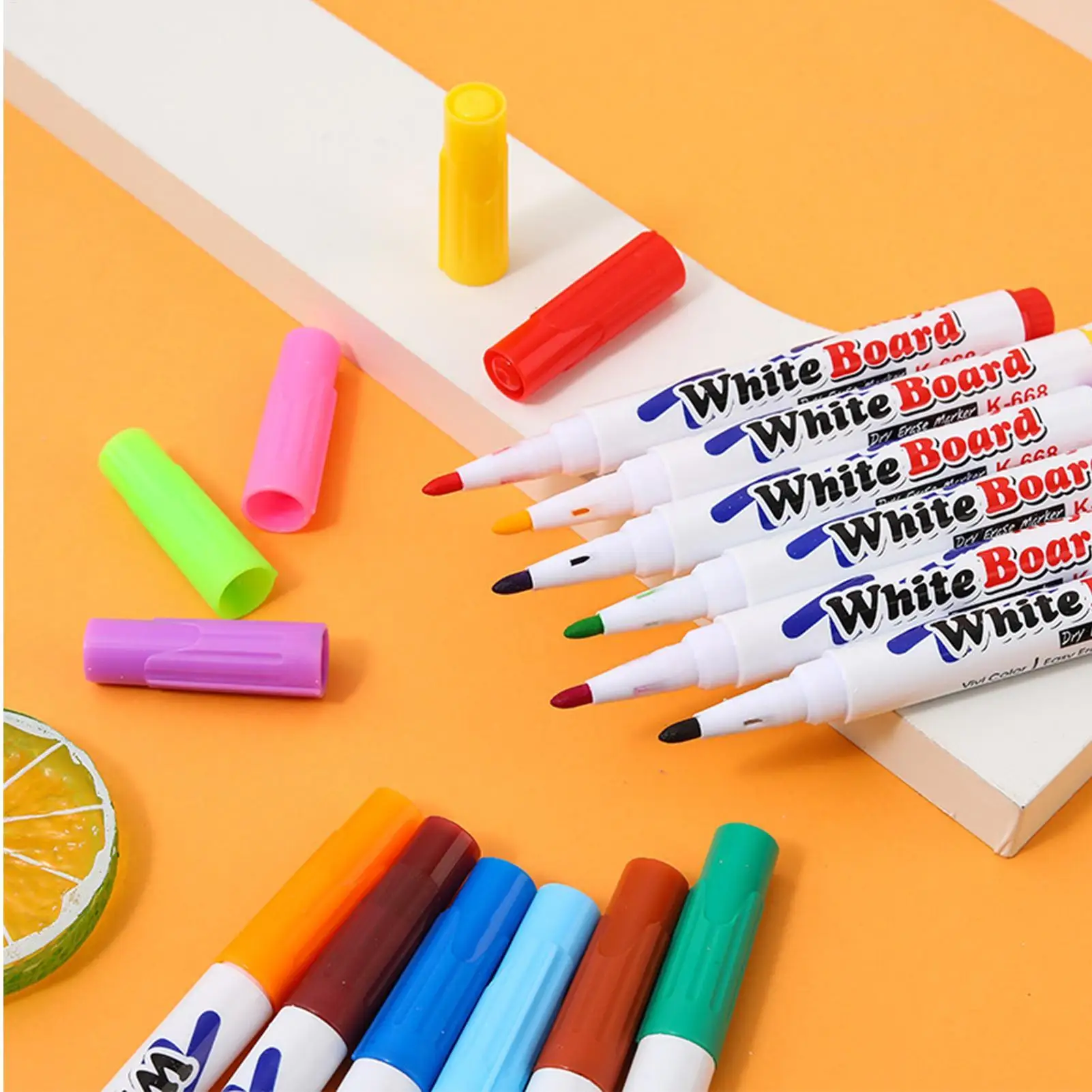 Magic Drawing Pen Set 12 Colors Floating Ink Painting Markers With Spoon For Children Boys Girls Creative Coloring Art Crafts