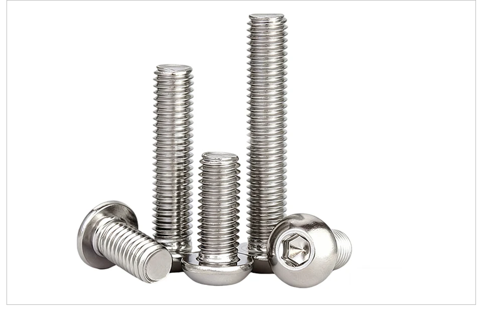 ISO7380 Innensechskant-Schraube mit Knopfkopf 304 Edelstahl A2-70 M3 M4 M5 M6 M8 M10 Innensechskant-Befestigungselemente – Detail 7