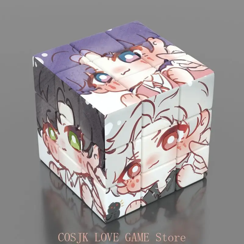 

Love and Deepspace Sylus Caleb Xavier Rafayel Zayne Magic Cube Speed Cube Strange Shape Student Puzzle Toys Stress Relief Toy