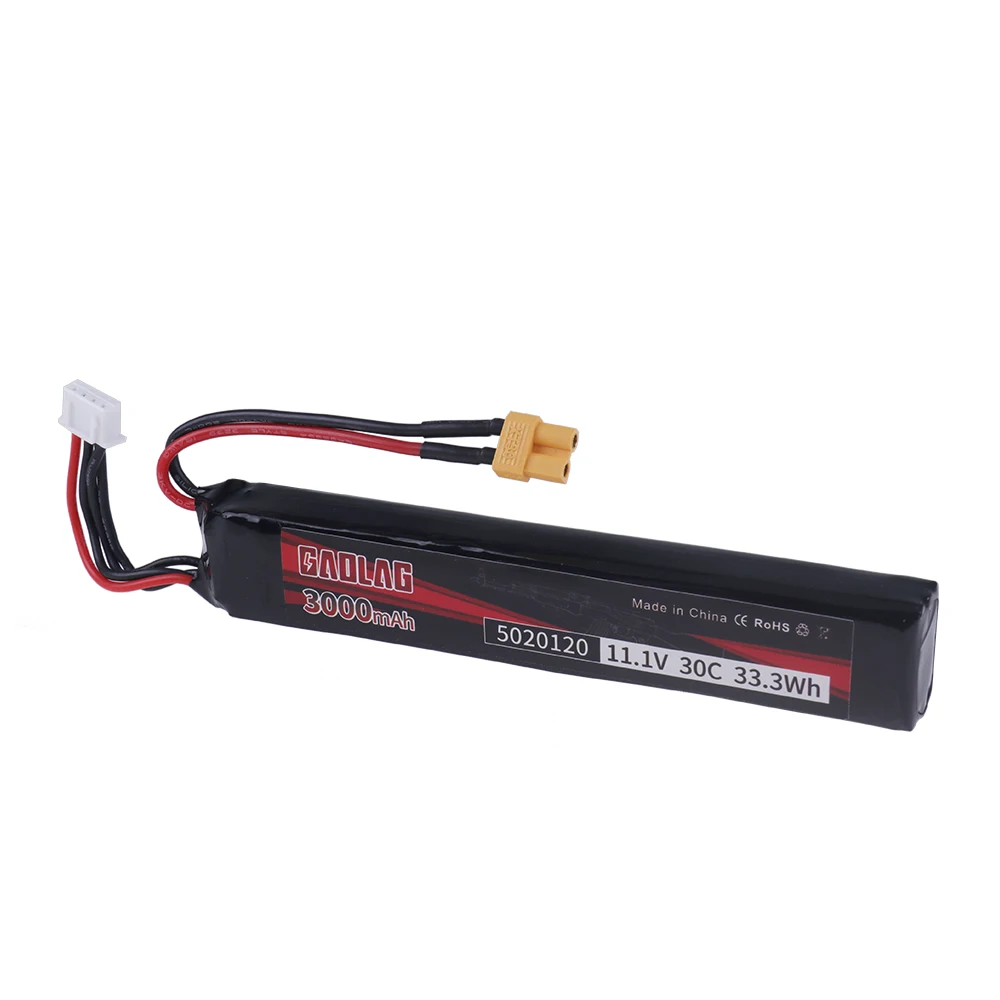 3s 11.1V 3000mAh 30C 5020120 bateria Lipo do pistoletów zabawki elektryczne pneumatycznych Airsoft BB części do zdalnego sterowania