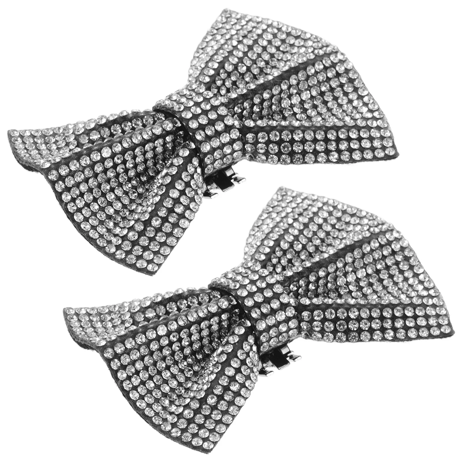 1Pair Rhinestone Shoe Clips Crystal Bowknot Buckle Decorative High Heel Bridal Jewelry for Weddings Party Elegant Footwear