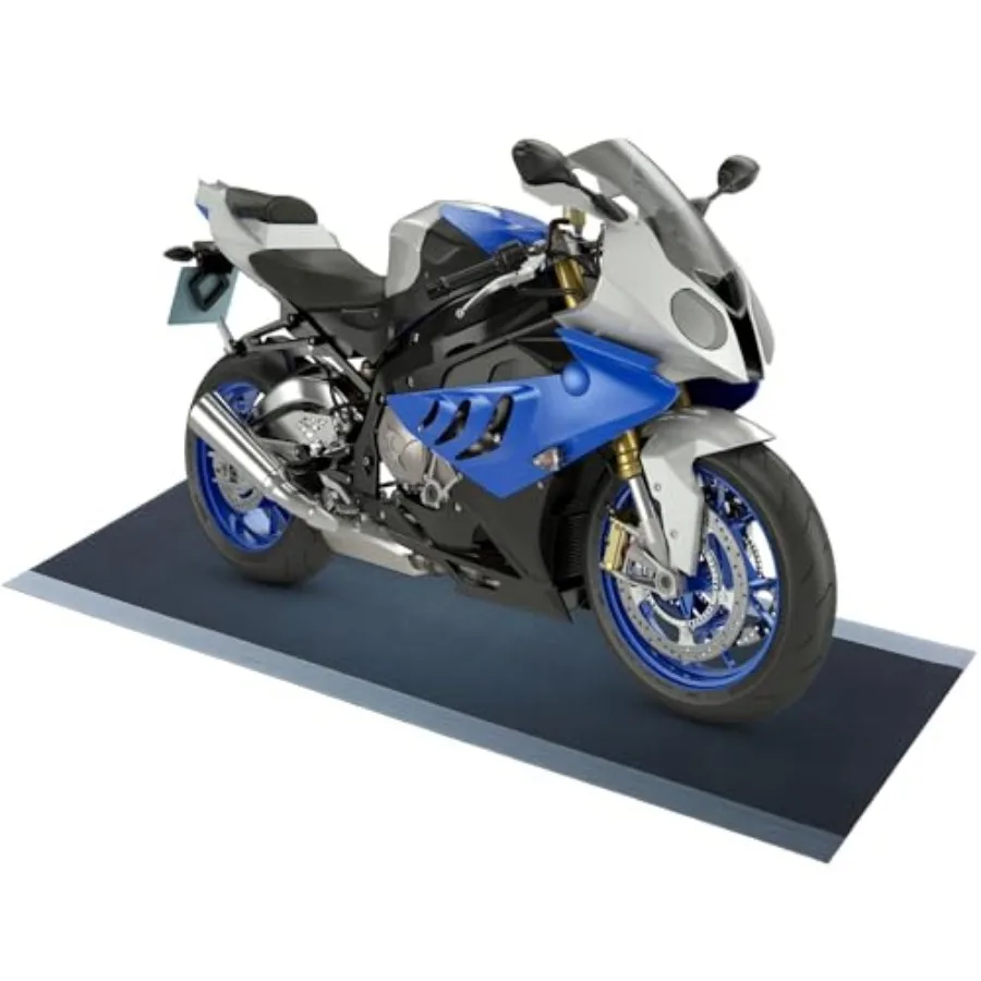 

Motorcycle Mat Garage Floor Rug Washable Parking Mats for Garage Floors Non Slip Oil Absorbent Pad Rubber Backing Layer Protect