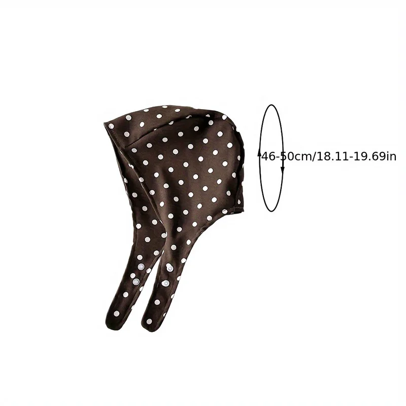 秋の女の赤ちゃん帽子花水玉プリントビーニーレトロ子供帽子韓国幼児プリンセスアクセサリー 1-3 歳