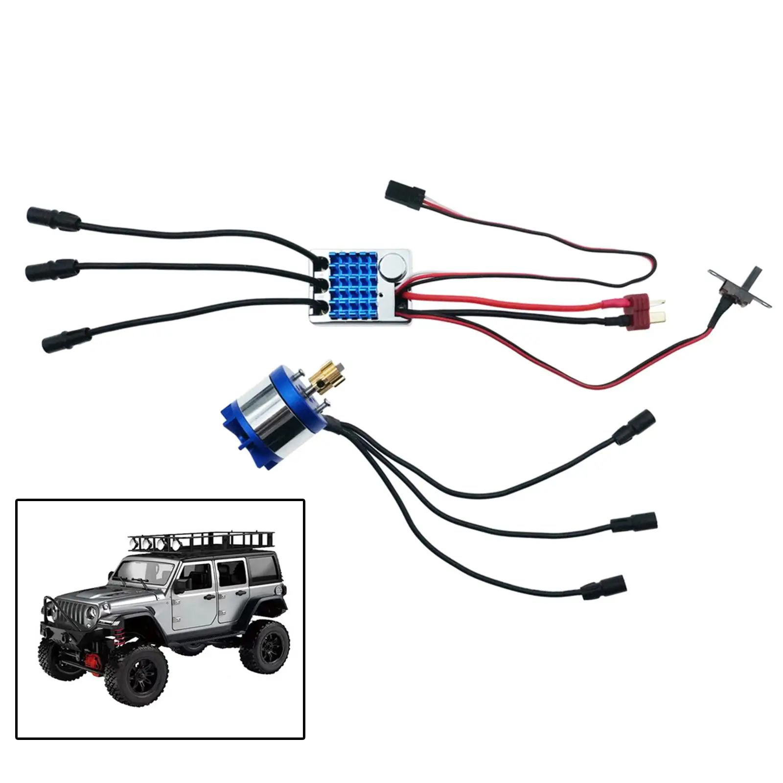 

2830 2100kv Motor Integrated Bec Module and 45A ESC for MN128 1/12 RC Car