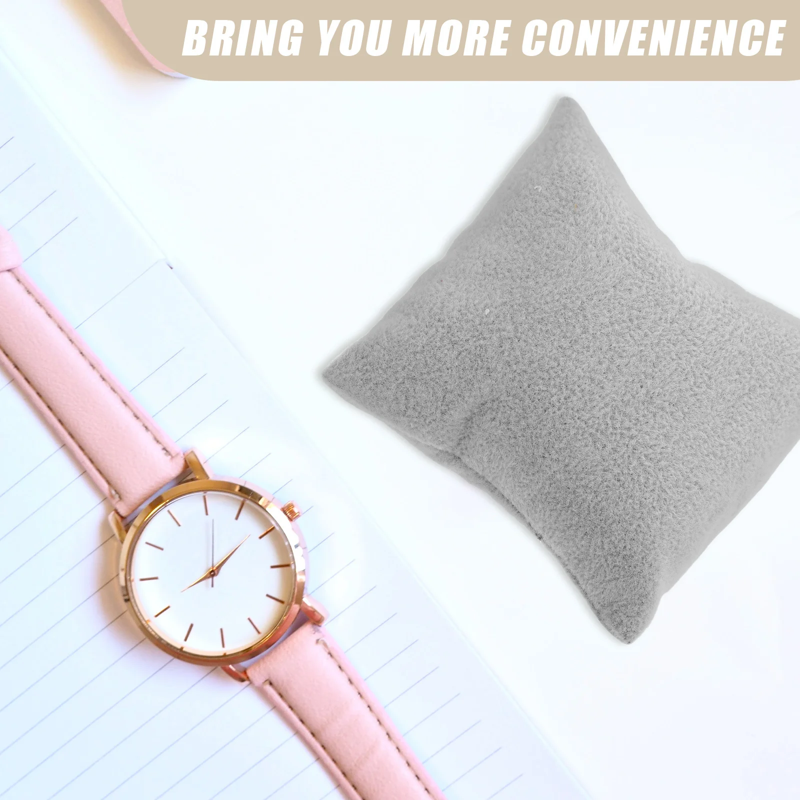 6 قطعة وسادة عرض المجوهرات سوار بسيط وسادة ساعة لجمع الإسورة حامل سلسلة عرض حصيرة ديكور الحفلات