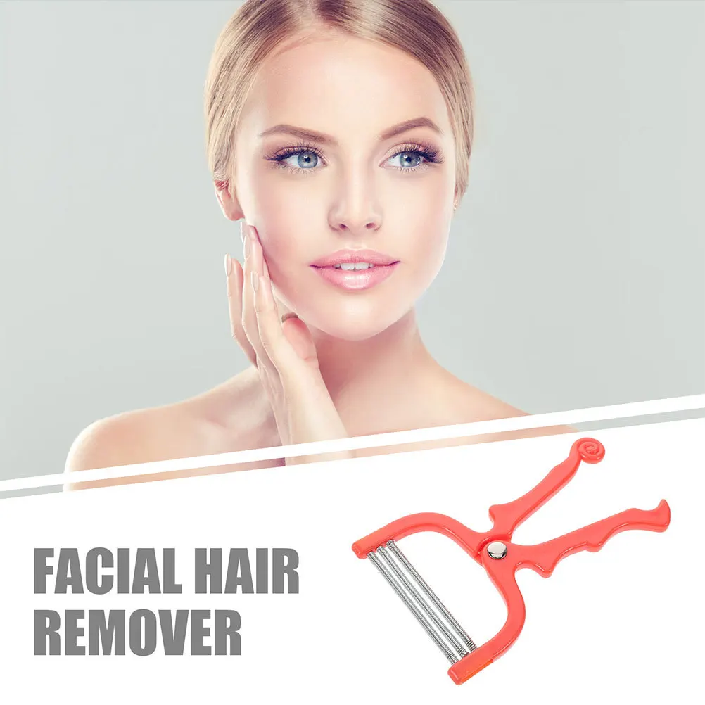 قطعتان من أداة إزالة شعر الوجه اليدوية لنزع الشعر الربيعي للنساء للوجه والذقن والشفة العلوية تدوم طويلاً وإزالة شعر الوجه الناعم #4