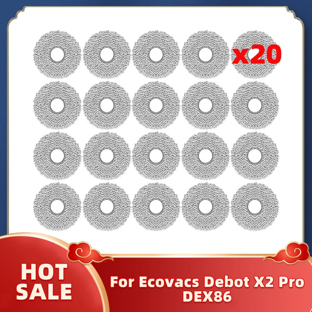 For Ecovacs Debot X2 Pro / DEX86 Robot Vacuums Mop Cloths Rag Replacement Accessories Spare Part