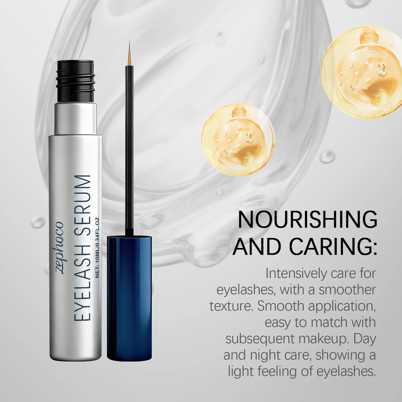 Suero para pestañas, potenciador de pestañas Natural, más largo, nutritivo, fortalece el cuidado de las pestañas, esencia voluminosa para pestañas, cuidado líquido de los ojos