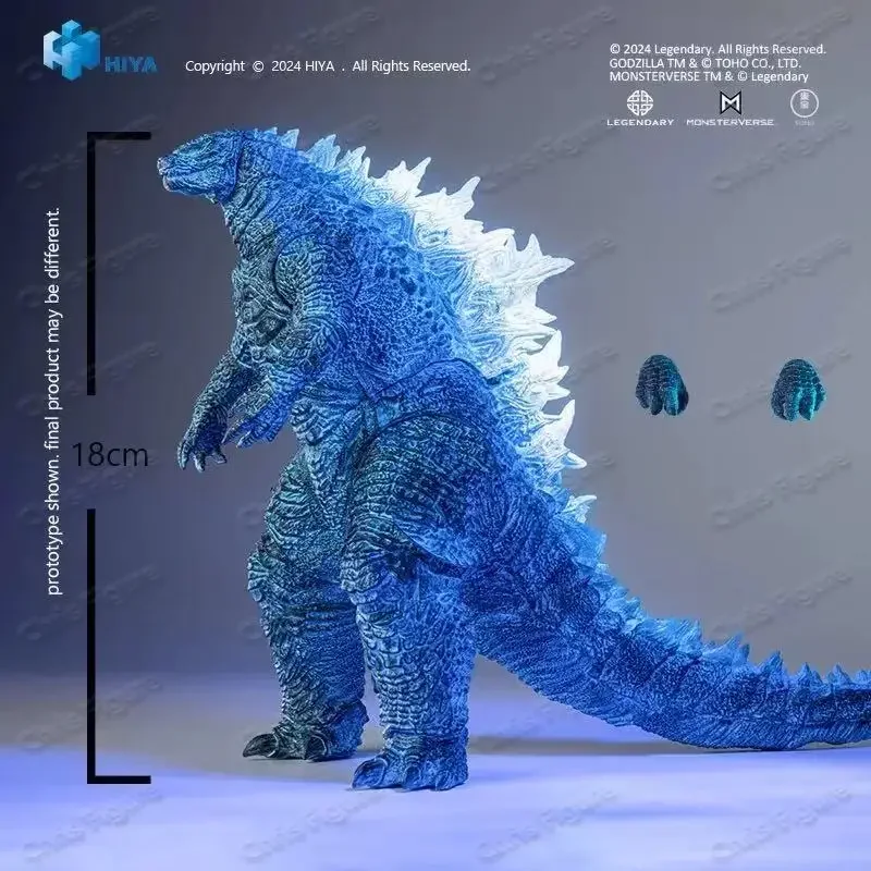 

In Stock HIYA 18cm 7 Inch Exquisite Basic Series Godzilla X Kong: The New Empire Energized Godzilla Action Figure Toy