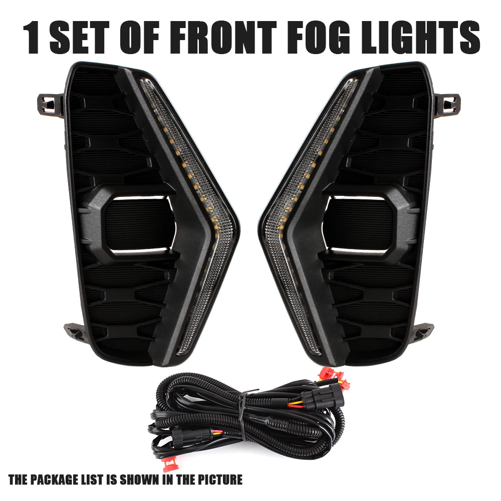 LED DRL Daytime Running Lights, Fog Lights for Nissan Navara Frontier Np300 2020 2021 2022 2023 Turn Signal Lamp Replacement - view 2