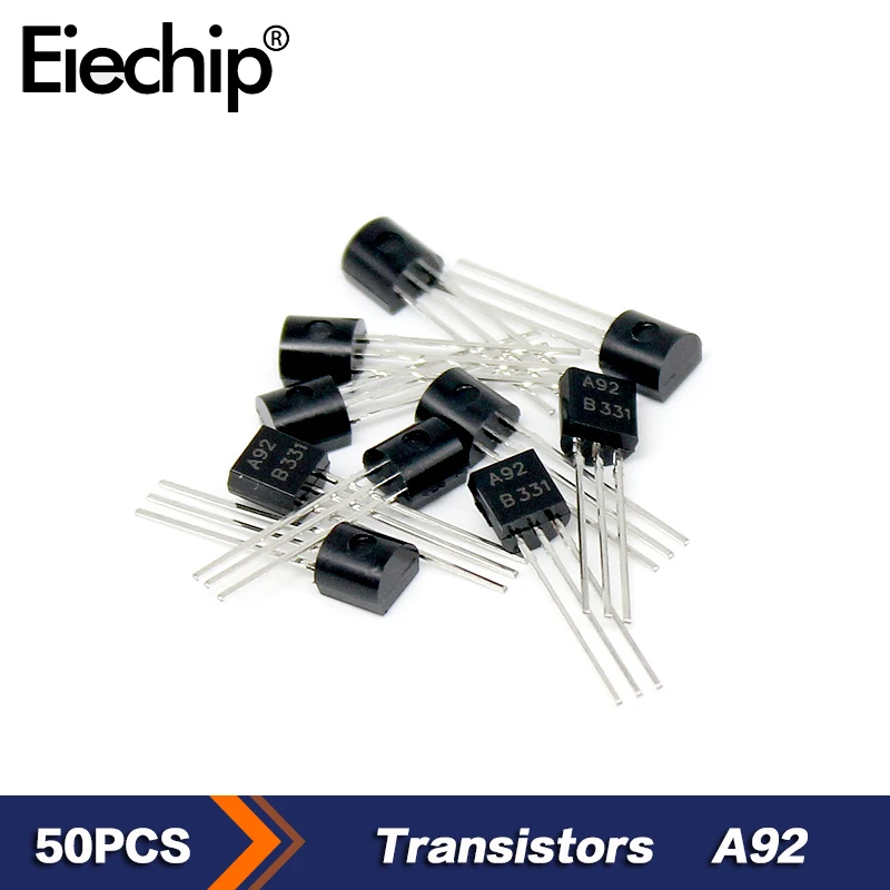 50pcs/lot A92 MPSA92 TO-92 Transistor PNP Transistors 300V 500MA New and original IC Chip