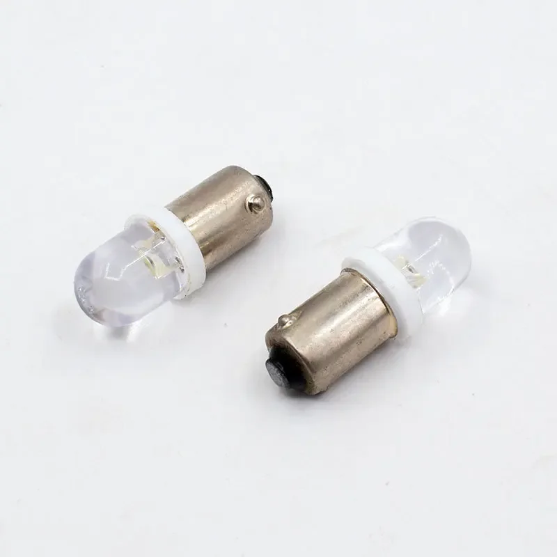 10PCS BA9S LED 1SMD License Plate Lights White 12V Car LED Instrument Panel Gauge Dash Light LED Bulb