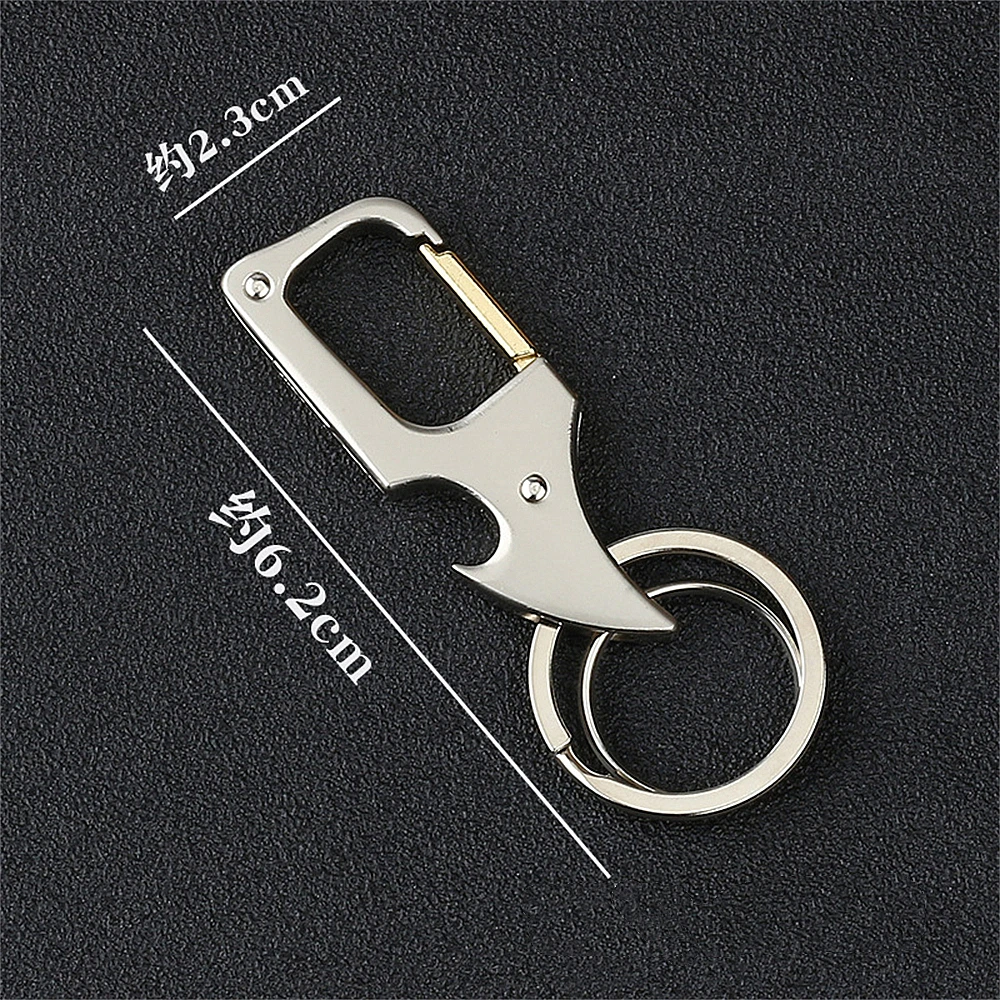 Classic Men Mini Knife Folding Keychain Multifunctional Keyring Waist Mount Carabiner Car Key Accessories