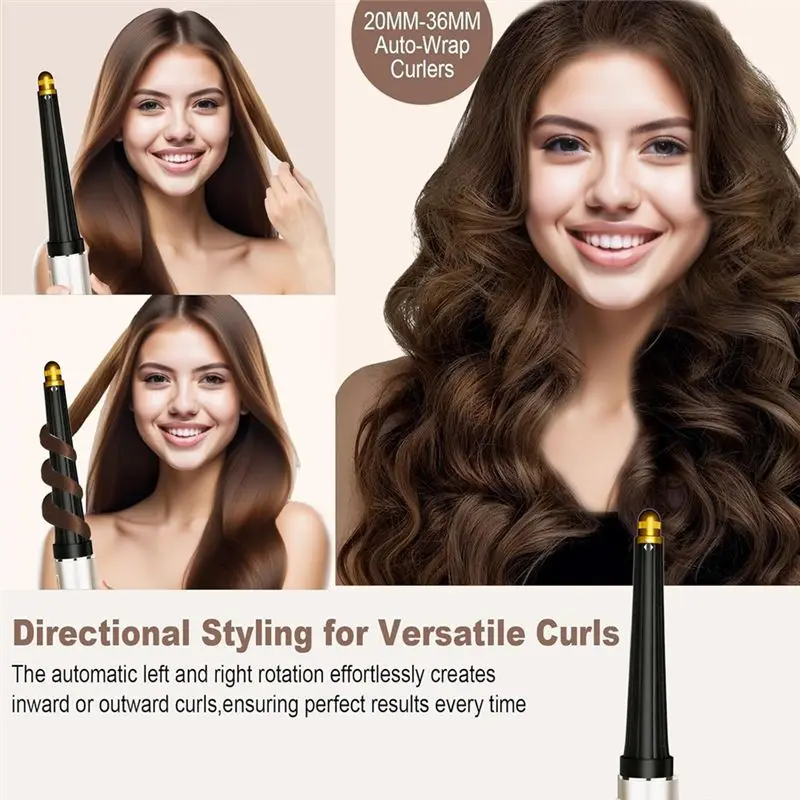 من أجل Shark Flexstyle Airflow Long Curling Iron Conical Barrels مرفق لوحة فوهة مكواة فرد الشعر #3