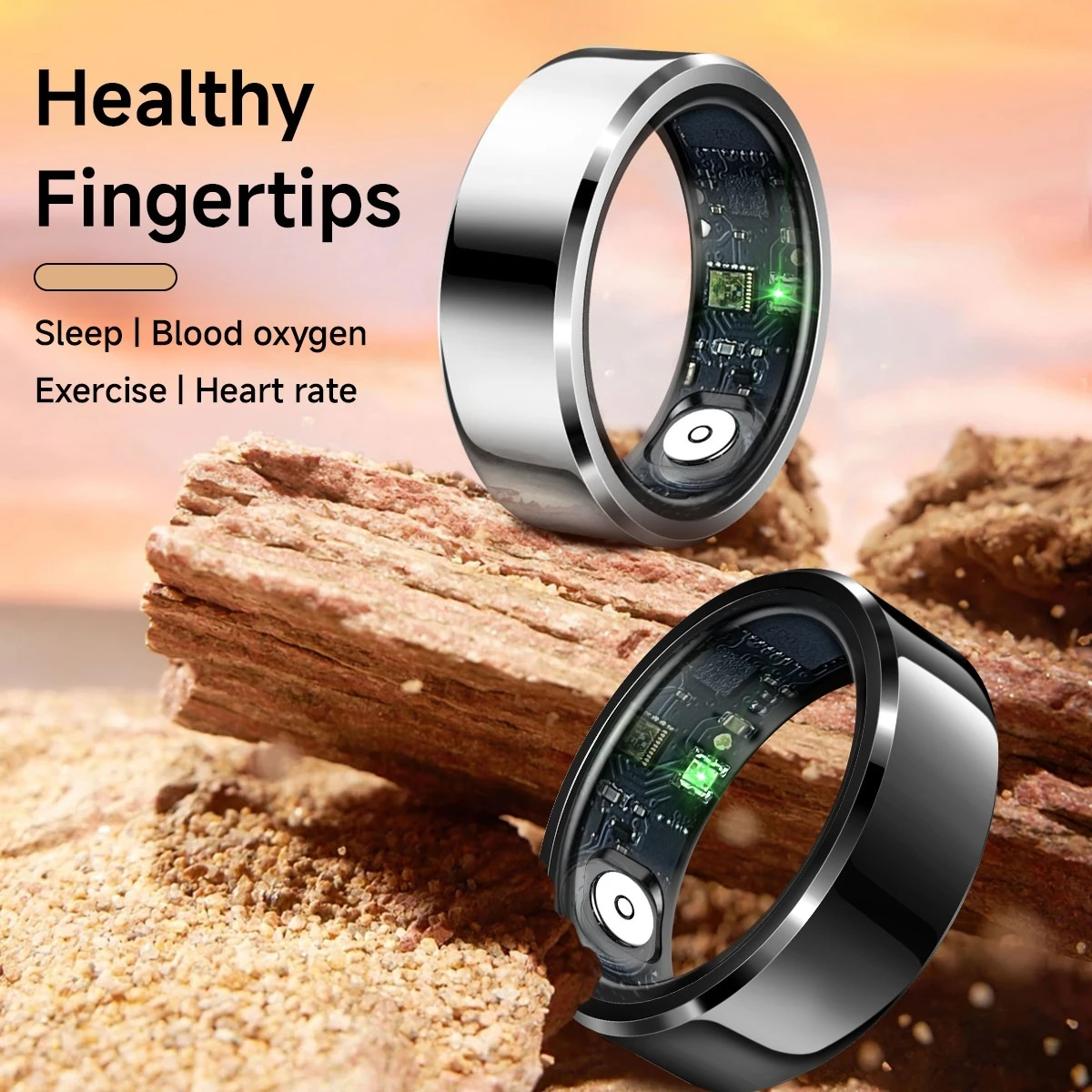 Smart Ring Men Women Ip68 3atm Waterproof Multi-Sport Mode 2024 New Smartring Health Monitor Xiaomi Ios Android Accessor Old Kid