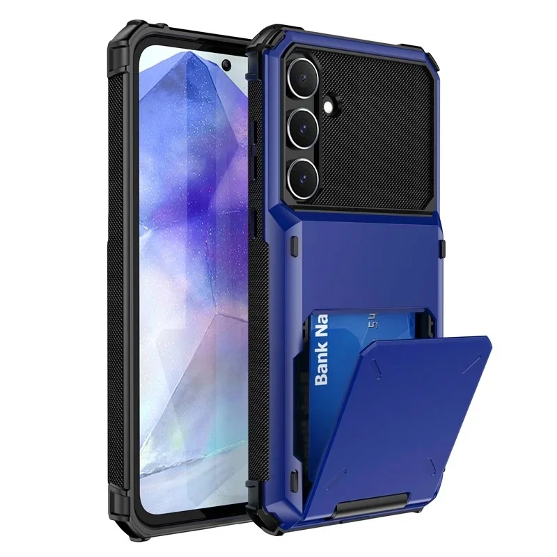 Wallet Case for Samsung Galaxy A56 A35 A25 A15 A54 A34 A14 A12 A32 S24 S25 S26 Ultra Plus Shockproof Armor Flip Card Slot Cover