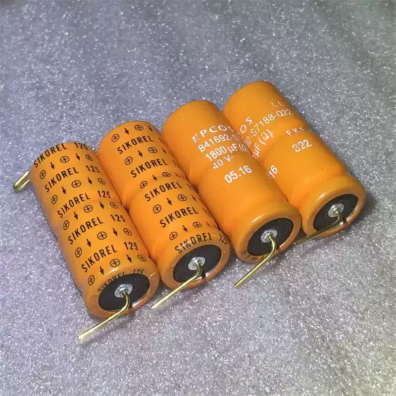 

3 шт. новый немецкий EPCOS Siemens B41692 серии 1800 мкФ 40 В позолоченный конденсатор аудиофильтра для ног