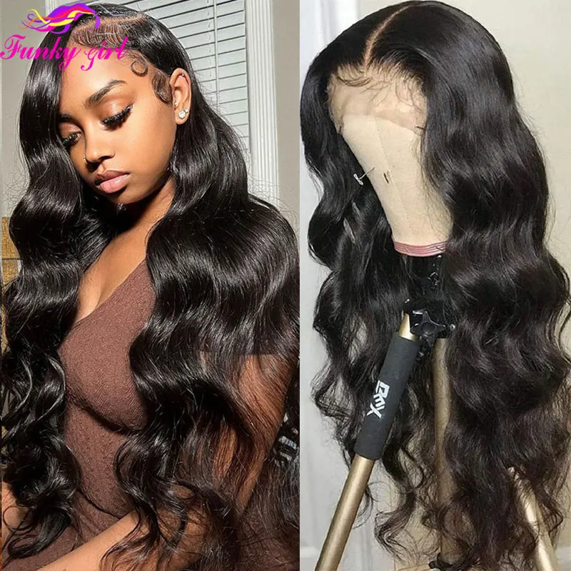 

Body Wave Lace Front Wig Brazilian 13x4 Lace Frontal Human Hair Wigs For Women Transparent Lace Closure Wig Remy Hair PrePlucked
