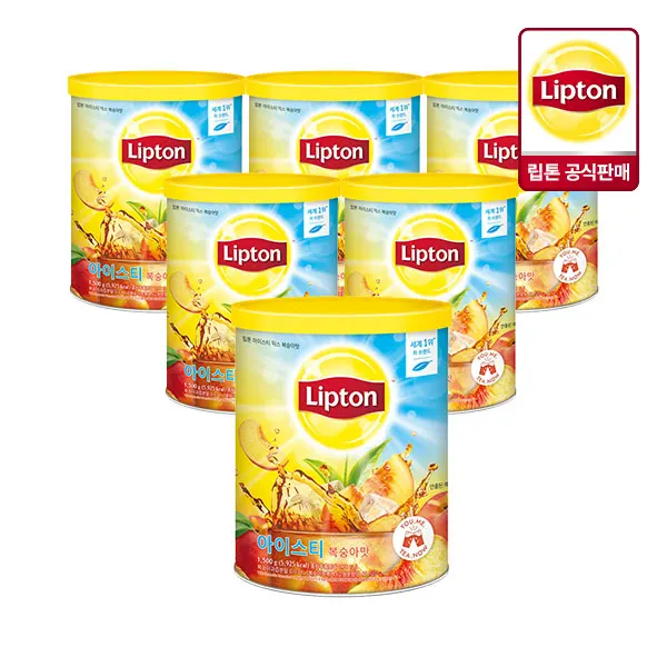 Té Helado Lipton Sabor Durazno 1.5kg 6 Unidades