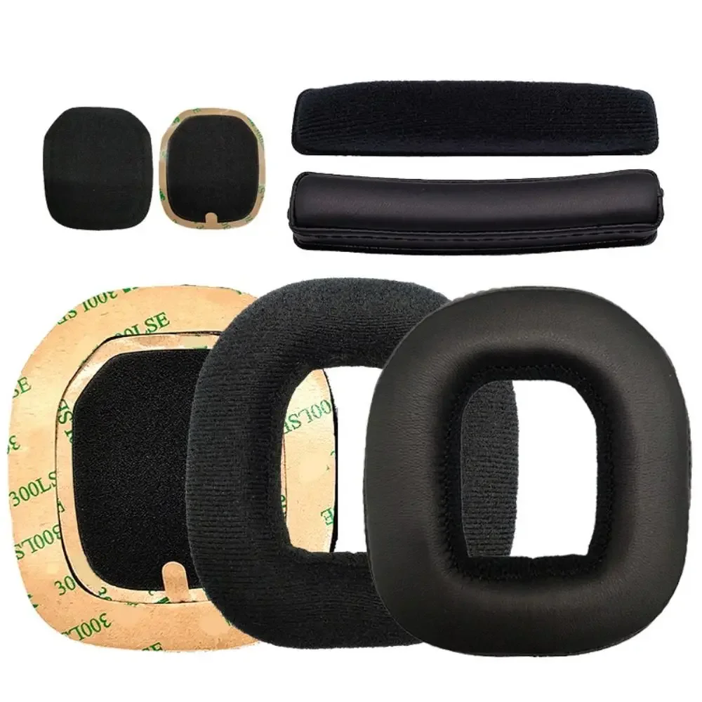 

Replacement Earpads Headband Foam Pads Soft Flannel/ Protein PU Suitable For Logitech Astro A40 A50 Gen3 Gen4 Gaming Headset