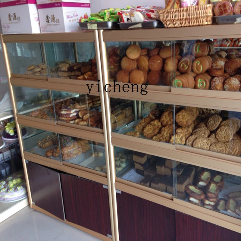 GZ-5 Shelf Side Cabinet Island Cabinet Birthday Cake Model Candied Hawthorn Display Cabinet Food Counter