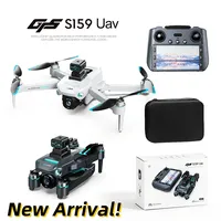 New S159 Screen LCD RC Drone 8K HD Camera Brushless GPS Motor Send Memory Card Obstacle Avoidance Foldable Quadcopter Dron Toy
