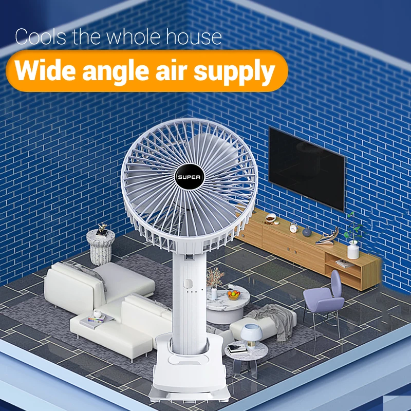 JR Großhandel Kleiner tragbarer Handventilator für Tischbatterien, wiederaufladbarer Mini-Handventilator mit Clip