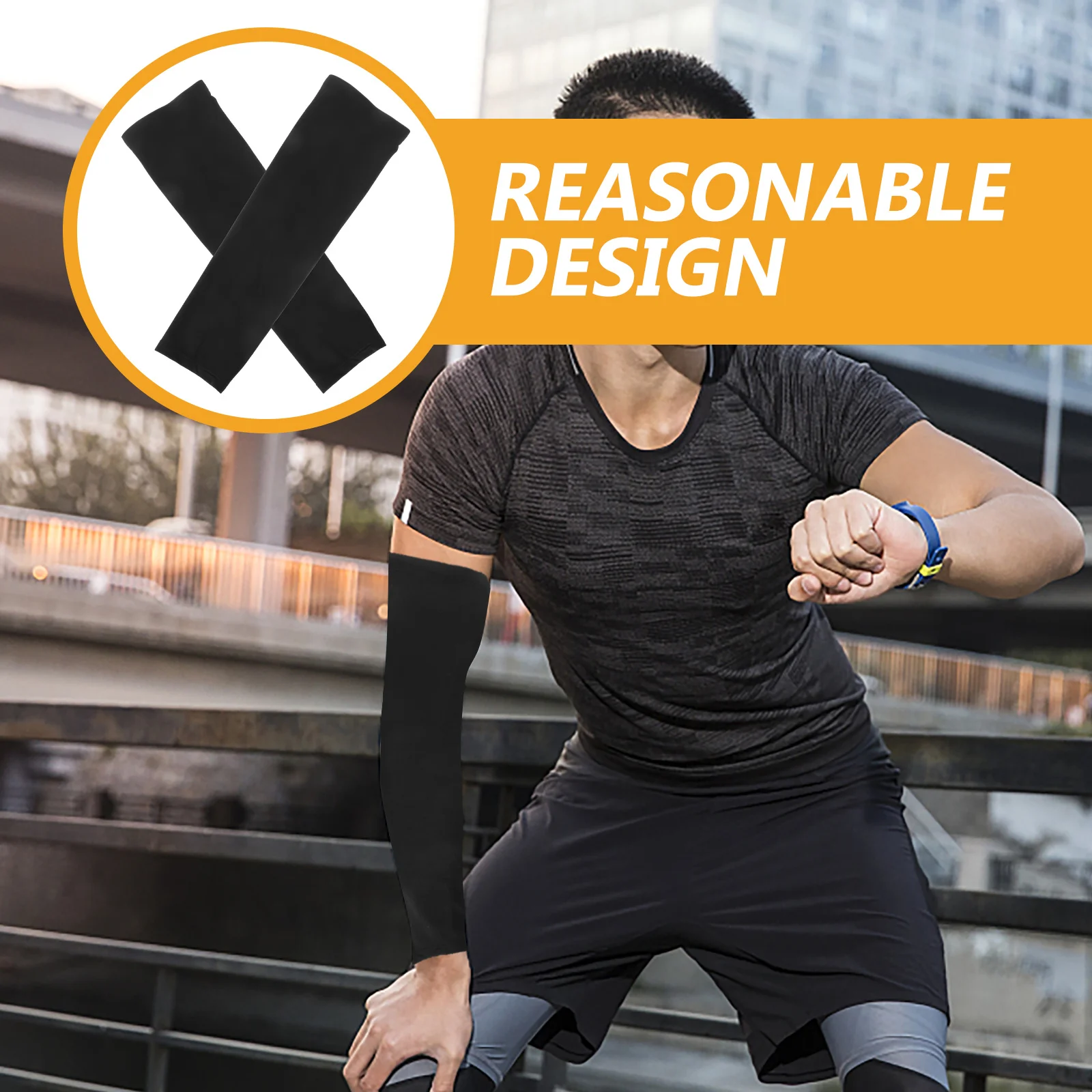 

2Pcs Universal Arm Sleeve for Winter Sports Warm Anti-Cold Arm Wrap High Flexibility Unisex Protective Sleeve for Cycling