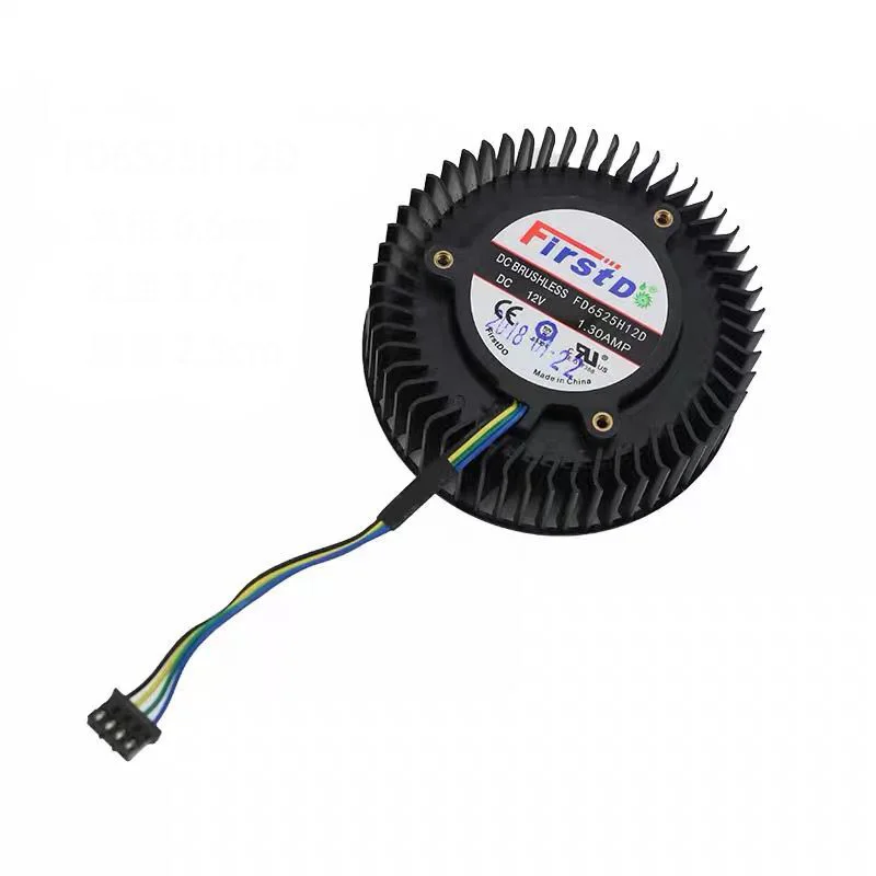 FD6525H12D Dc 12V 1.30A 4PIN 66Mm Voor Asus Openbare Versie GTX1070 1070Ti 1080 1080 Ti Videokaart Turbo fan