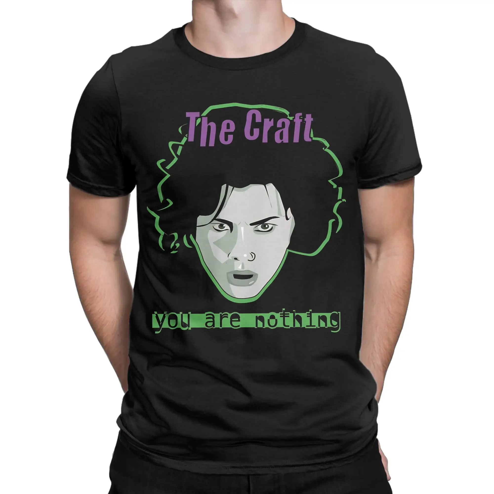 Streetwear T Shirt Summer The Craft You Are Nothing T Shirts  100 Cotton Tee Shirt for Mens  Classic Loose Short Sleeve Top Tees