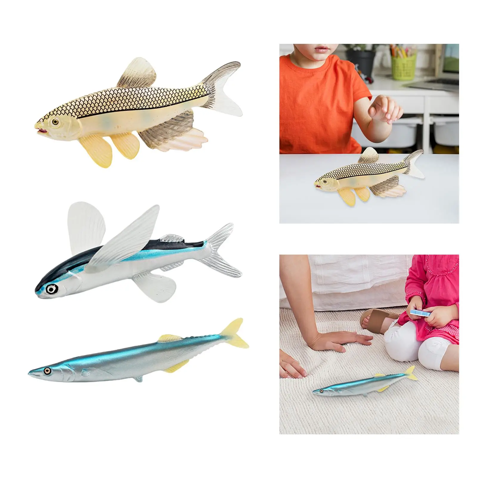 Fish Model Toy Simulated Sea Life Animals Figurines for Desktop Decoration Party