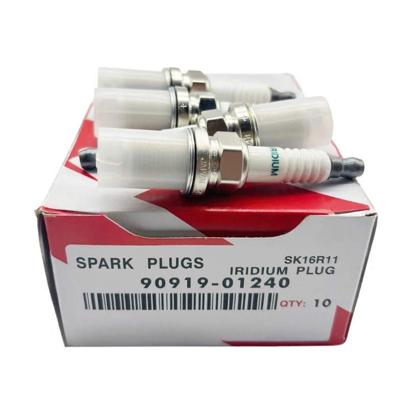 

10PCS 90919-01240 SK16R11 Iridium Spark Plug For Toyota Carmy Fiat Rover Range Sport Hiace Prius 90919 01240 9091901240