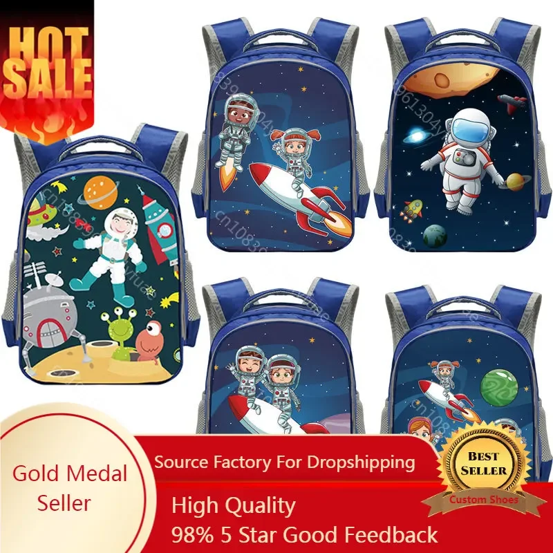 

Planet / Astronaut Backpack for Boys Children Spaceship Pattern School Bags Galaxy Space Shuttle School Backpack Kids Bookbag