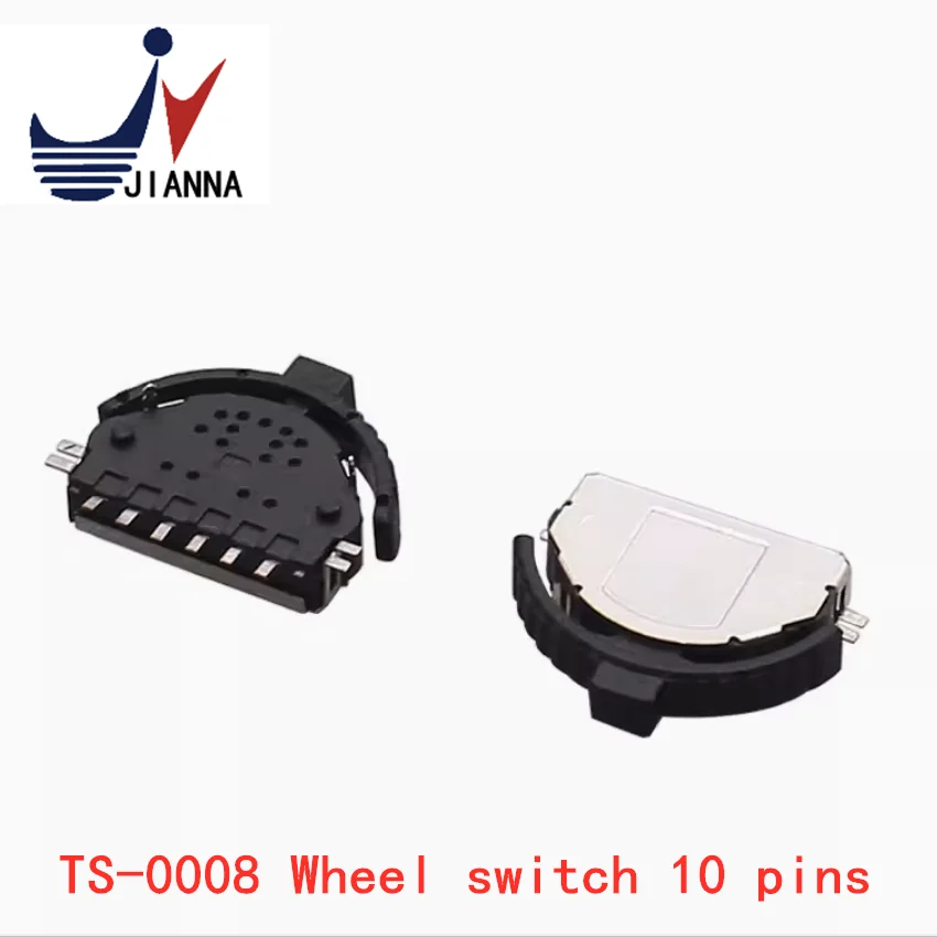 TS-0008 Wheel switch 10-pin multi-function wave wheel reset wheel switch left and right shake button