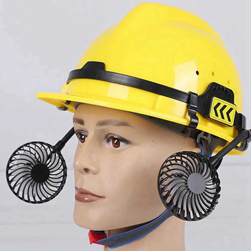 Safety Helmet External Fan 3 Speeds For Summer Cooling With Night Light Suitable For Most Helmets