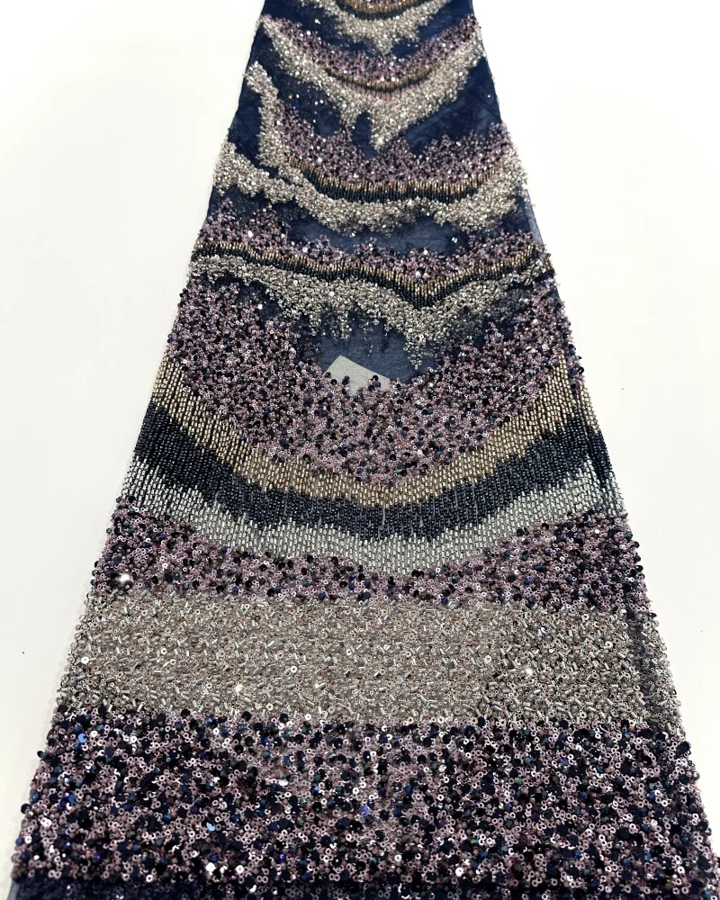 Африканское нигерийское французское сетчатое кружево с бисером и блестками, высокое качество, 2021, кружево с вышивкой и блестками, кружево для свадебных платьев для женщин