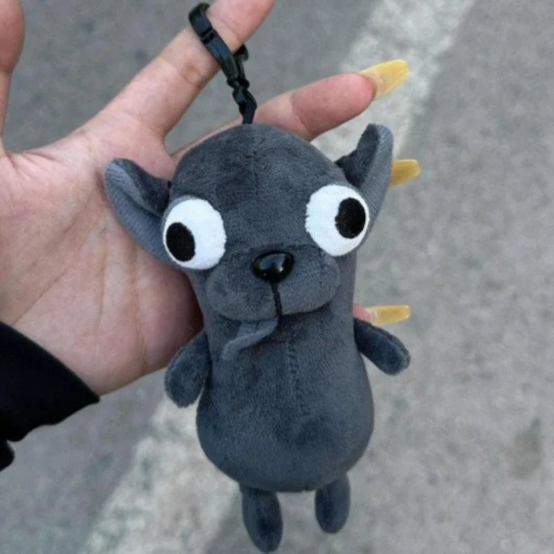 Nuevo divertido Chihuahua llaveros de peluche colgante cachorro relleno Chihuahua muñeca extraño lindo realista peluche Chihuahua llavero regalo