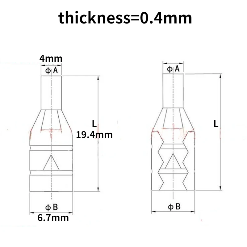 10/50pcs Ignition Transformer Connector Ceramic Ignition Pin Copper Connector Ignition High Voltage Wire Connector Wire Terminal